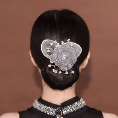 Flower Pendant Hair Tool – Easy Bun Holder