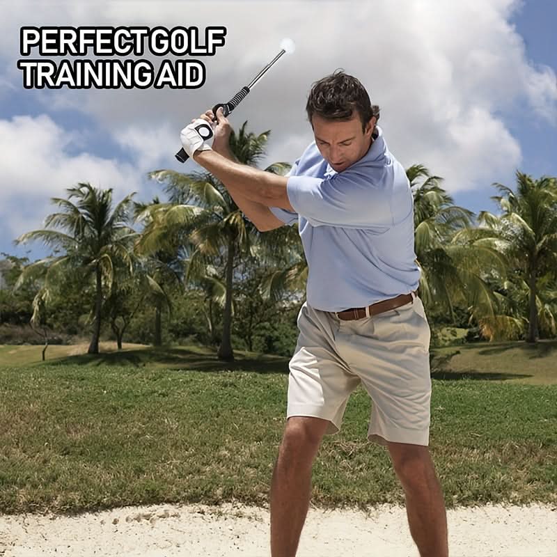 Adjustable Golf Swing Training Aid for Improved Technique
