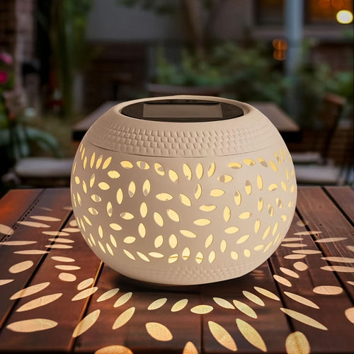 Solar-Powered Table Lamp with Motion Sensor
