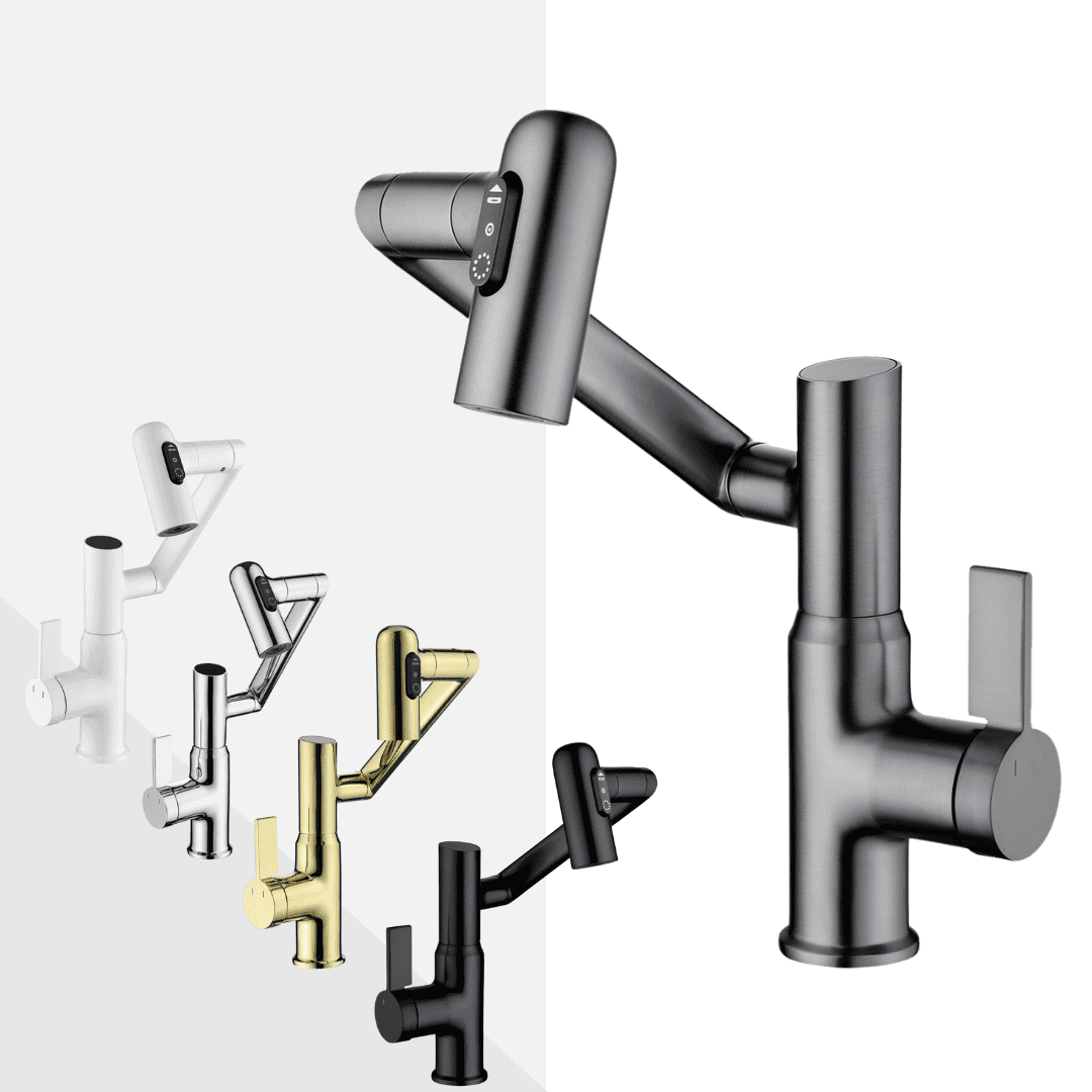 Smart Flow Meter with Temperature Display for Faucets