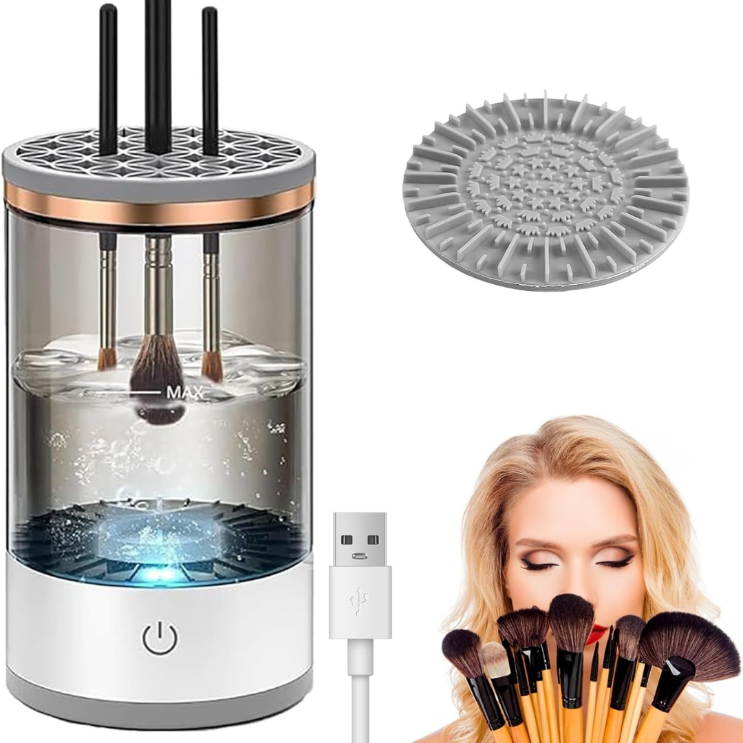 USB-Powered Deep Cleanser for Makeup Brushes – Fast and Gentle