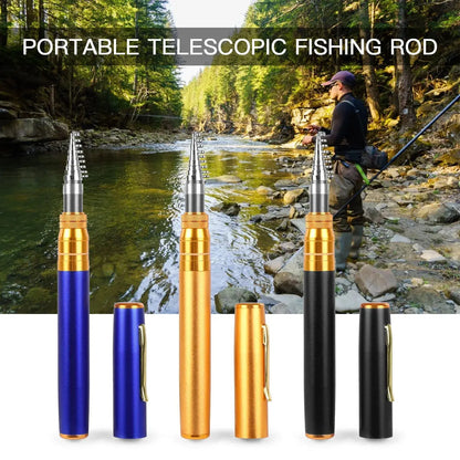 Compact Travel Fishing Rod and Reel Set | Lightweight Aluminum Gear