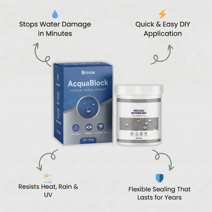 ClearSeal 500g | Waterproof Coating for Joints & Cracks | Flexible, UV & Weather Resistant | Includes Brush & Spatula