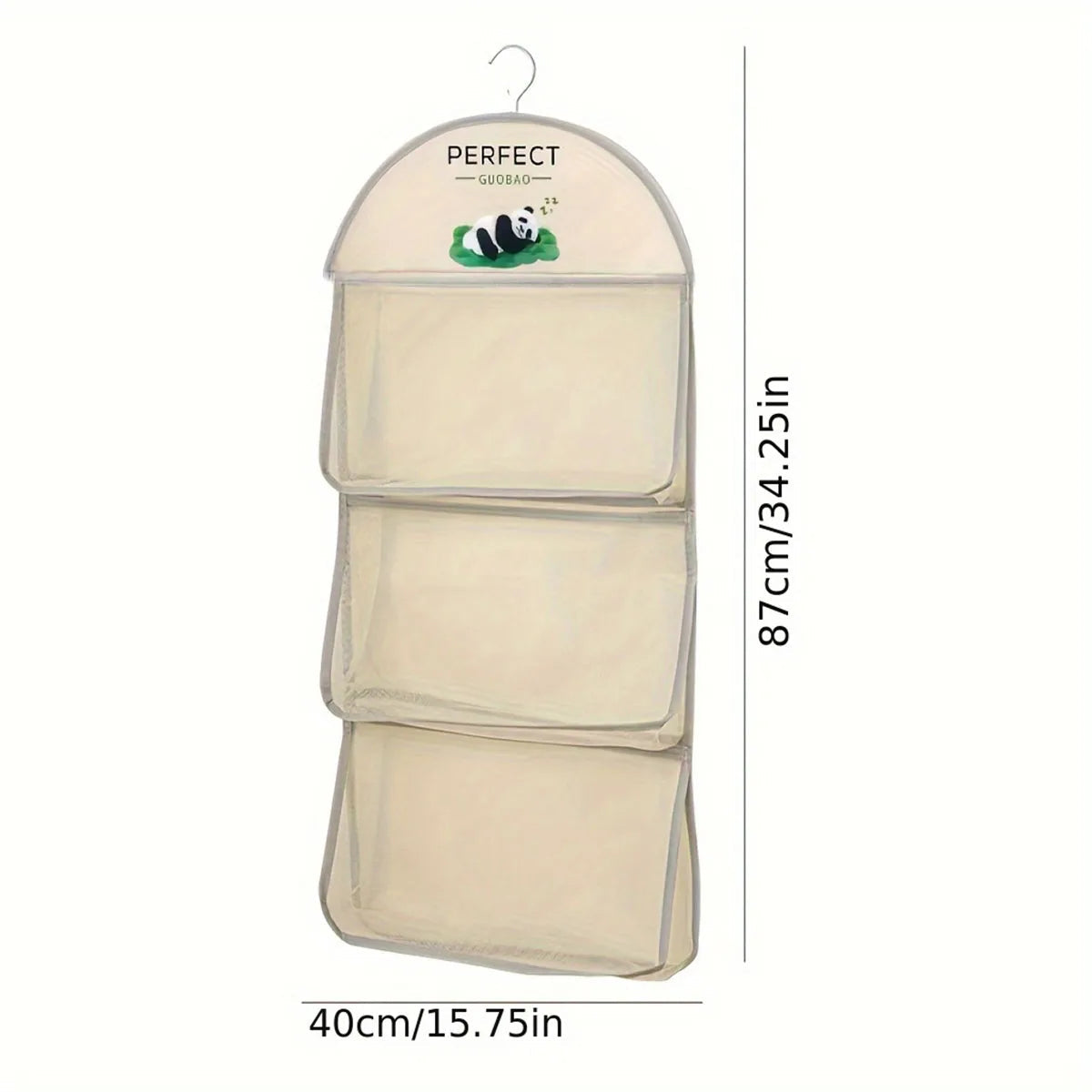 Hanging Closet Organizer with 3-Tier Mesh Storage – Breathable Solution