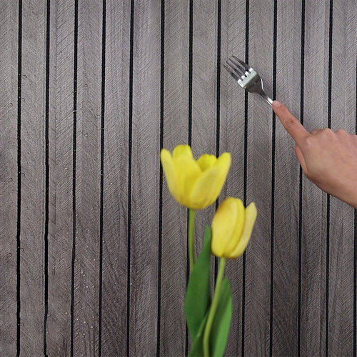 Self-Adhesive 3D PVC Wall Panels in Wood Look for Instant Home Makeover