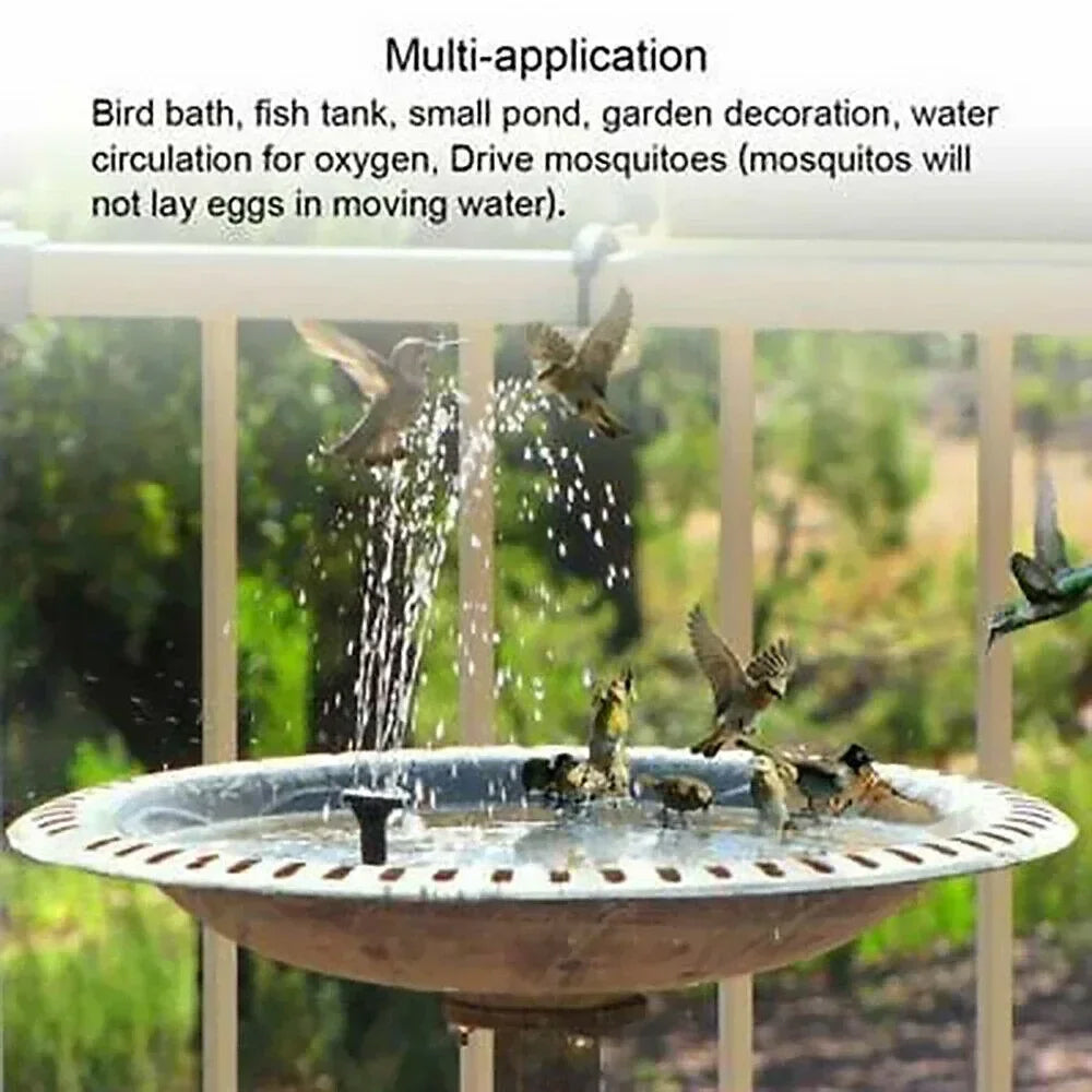 Solar-Powered Floating Water Fountain