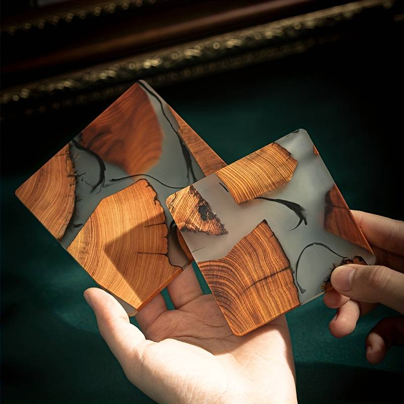 Smoky Elegance Coaster Set – Perfect for Any Beverage