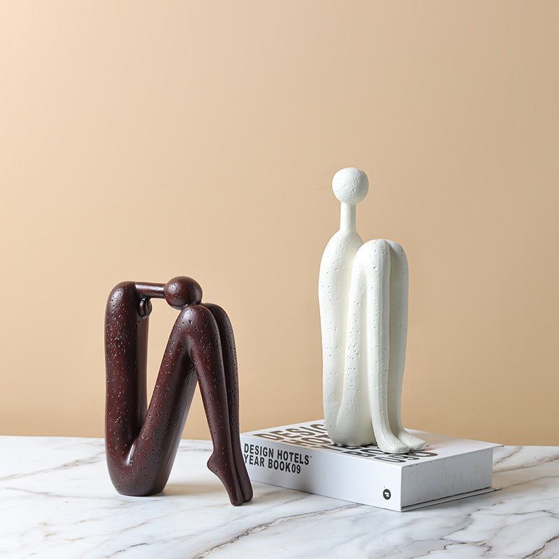 Sculptural Ceramic Bookend for Elegant Shelf Display