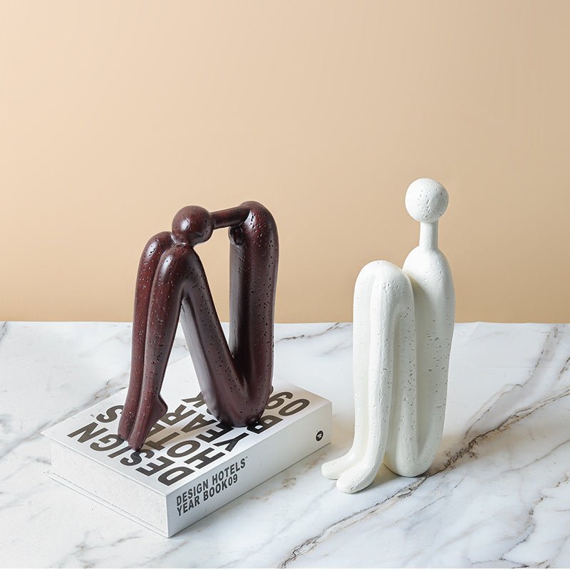 Sculptural Ceramic Bookend for Elegant Shelf Display