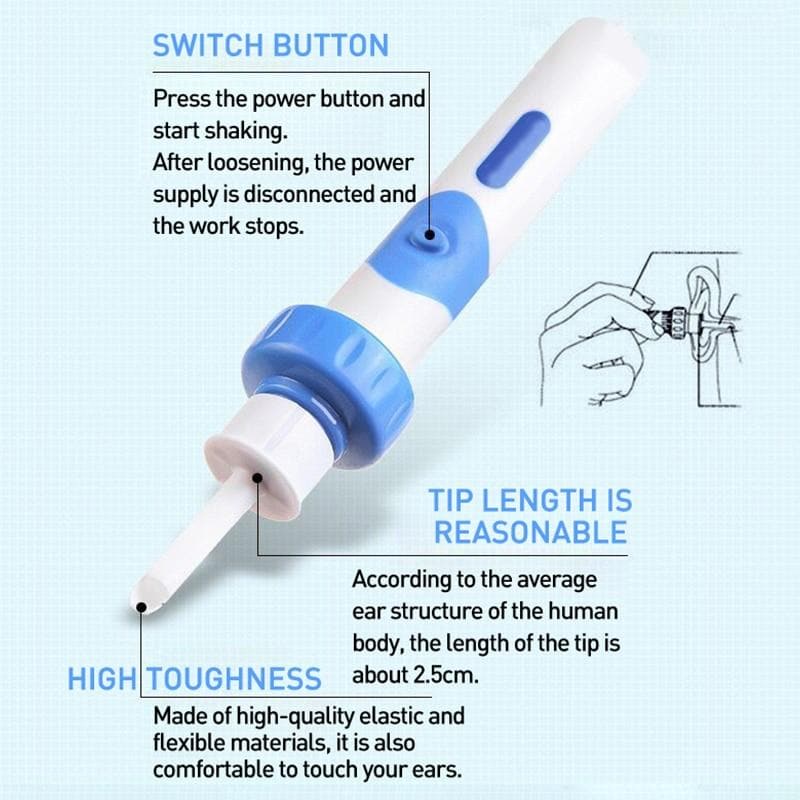 Vibrating Vacuum Ear Cleaner – Safe and Painless for Adults and Kids