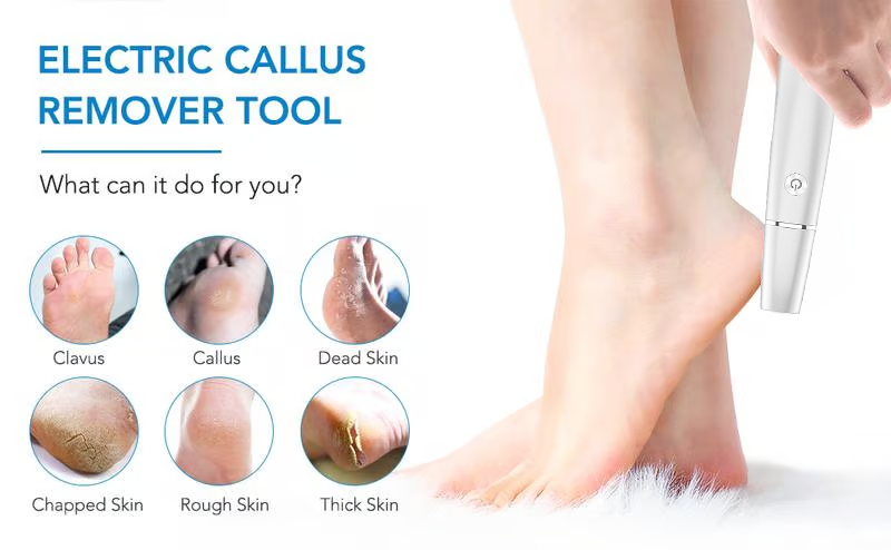 Rechargeable Foot Care System with Exfoliating Roller