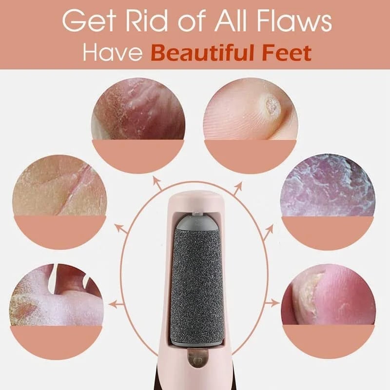 Rechargeable Foot Care System with Exfoliating Roller