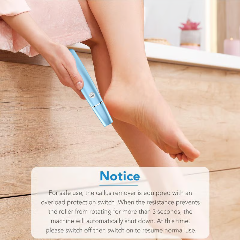 Rechargeable Foot Care System with Exfoliating Roller