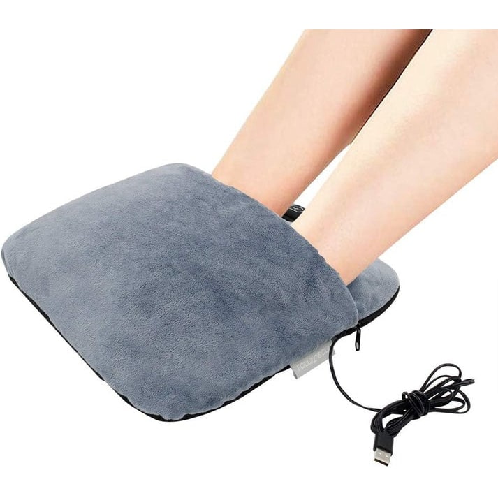Heated Foot Comfort Massager with Vibration and Plush Wrap