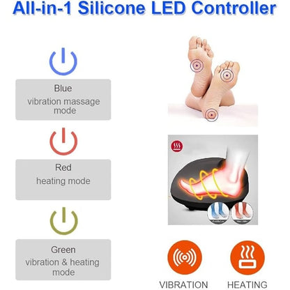 Heated Foot Comfort Massager with Vibration and Plush Wrap