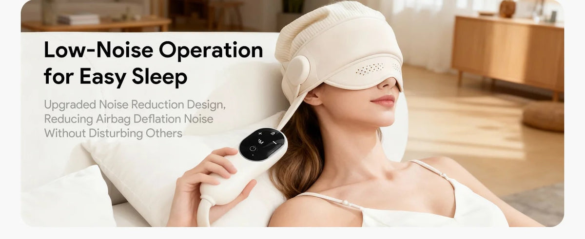Soothing Scalp and Eye Massager with Air Compression & Heat