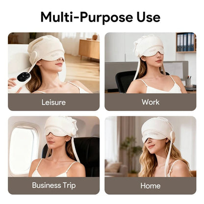 Soothing Scalp and Eye Massager with Air Compression & Heat