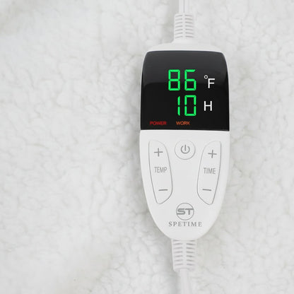 Cozy Wearable Electric Blanket with Sleeves and Foot Pouch
