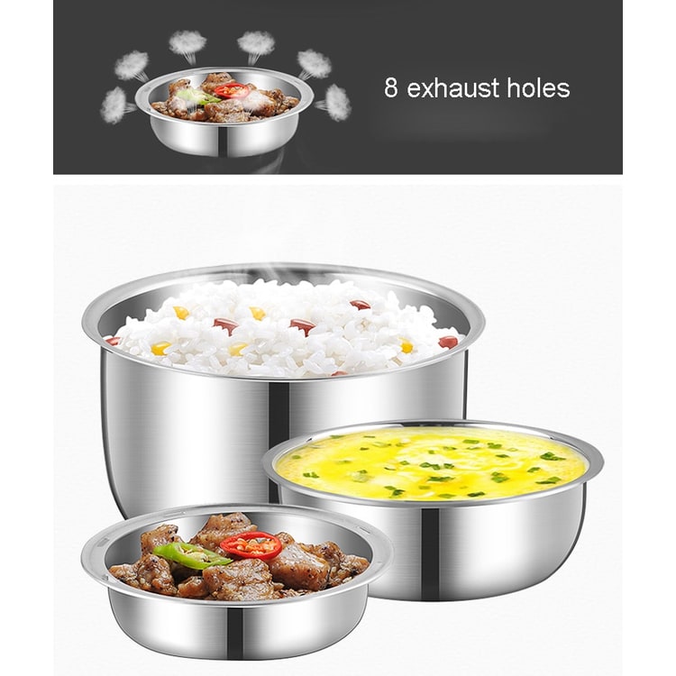 Heated Food Carrier with Stainless Steel Containers for On-the-Go Meals