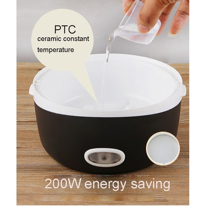 Heated Food Carrier with Stainless Steel Containers for On-the-Go Meals