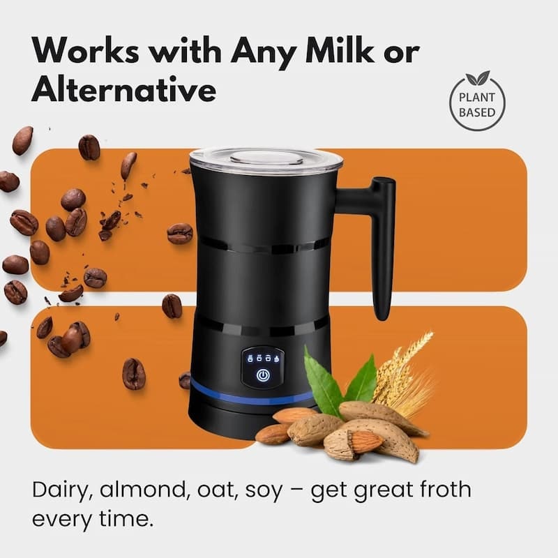Automatic Milk Frother & Steamer for Creamy Coffee Bliss