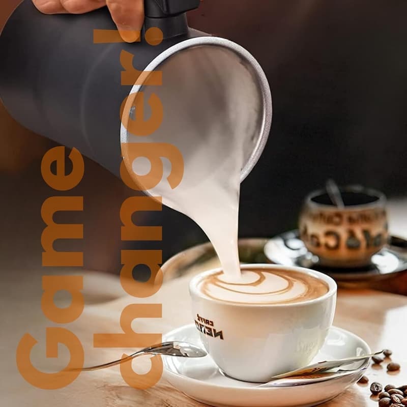 Automatic Milk Frother & Steamer for Creamy Coffee Bliss