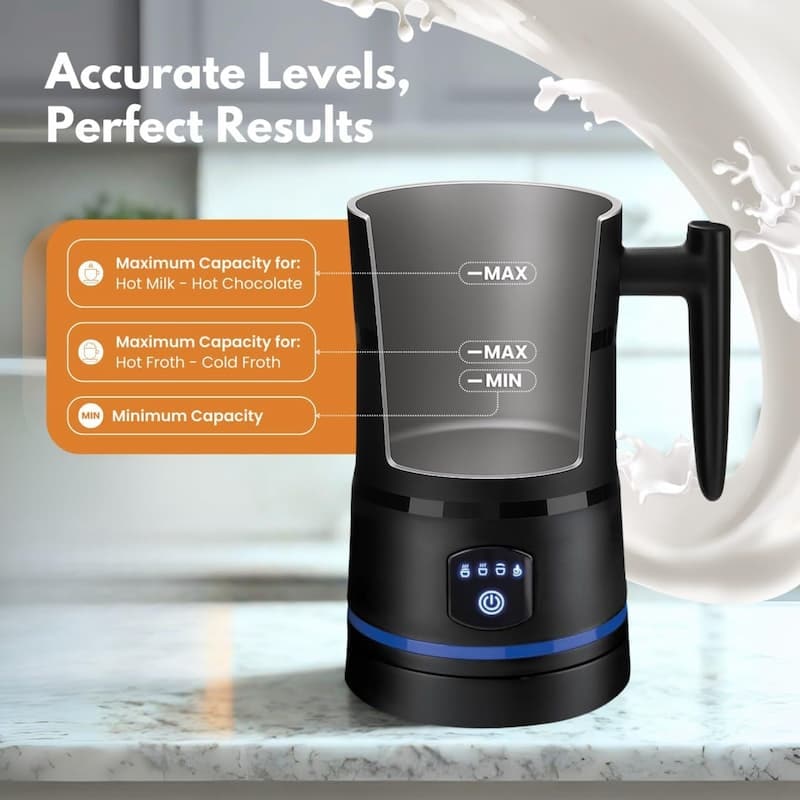 Automatic Milk Frother & Steamer for Creamy Coffee Bliss