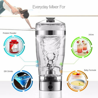Smart Protein Blender Bottle with Electric Mixing Power