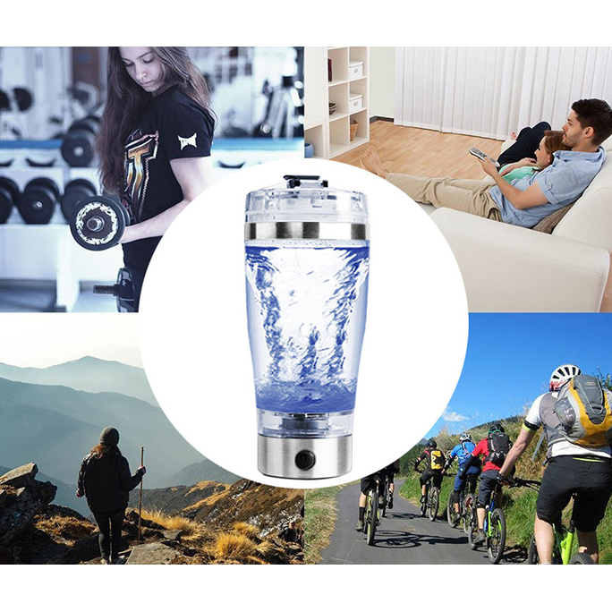 Smart Protein Blender Bottle with Electric Mixing Power