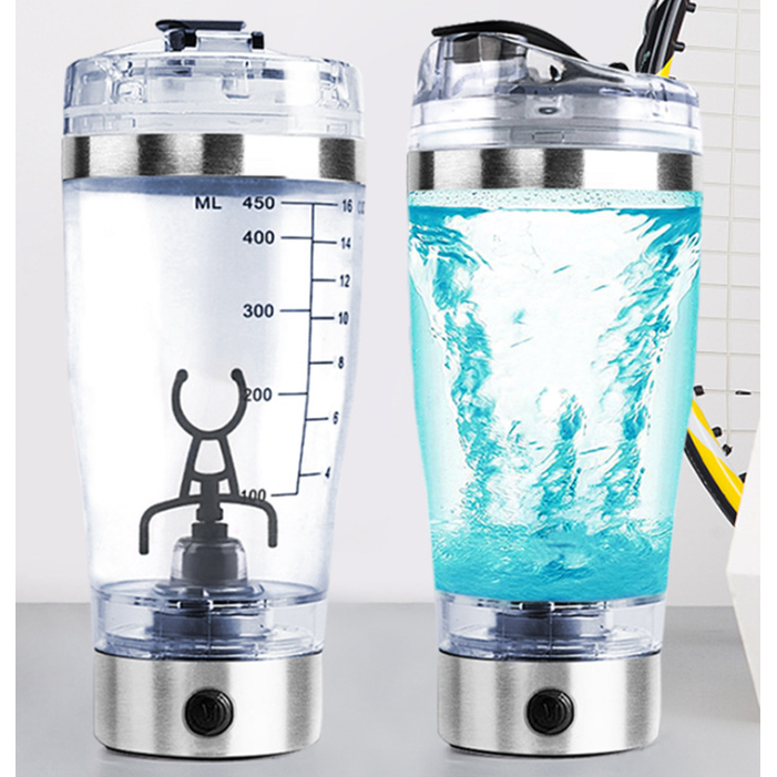 Smart Protein Blender Bottle with Electric Mixing Power