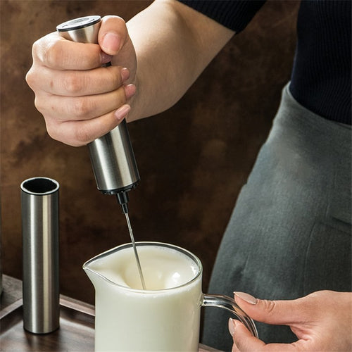 Handheld Cordless Milk Frother – Portable Foam Mixer