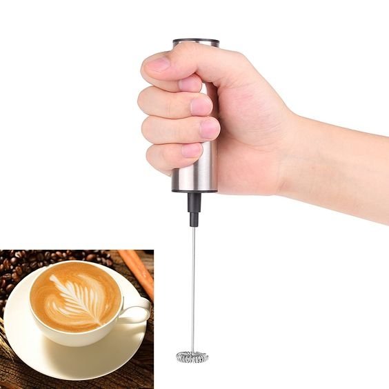 Handheld Cordless Milk Frother – Portable Foam Mixer
