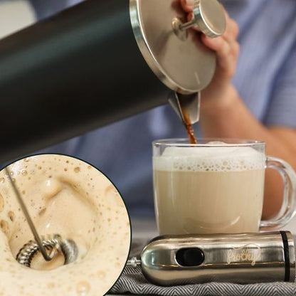 Handheld Cordless Milk Frother – Portable Foam Mixer