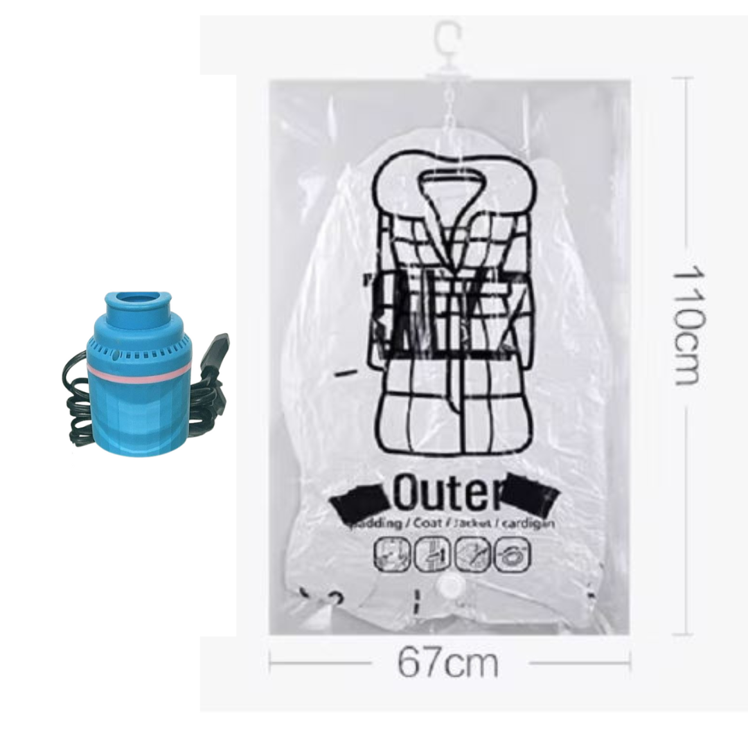 Space-Saving Hanging Vacuum Storage Bags