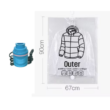 Space-Saving Hanging Vacuum Storage Bags