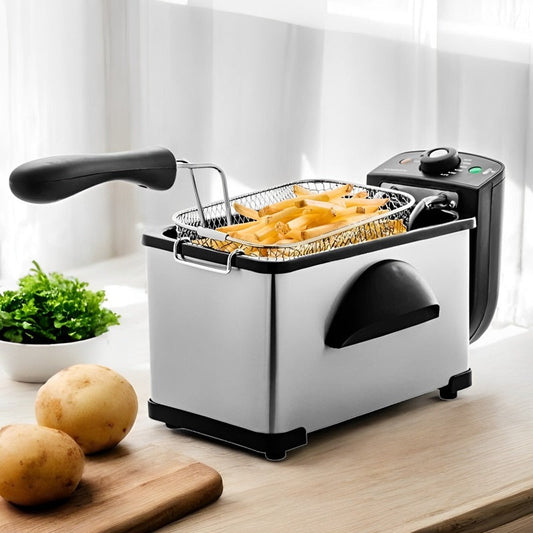 2L Electric Deep Fryer with Temperature Control – Adjustable Settings