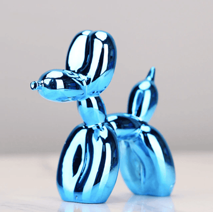 Electroplated Dog Sculpture in Balloon Shape