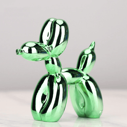 Electroplated Dog Sculpture in Balloon Shape