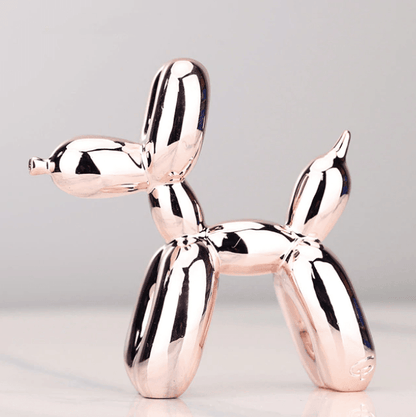 Electroplated Dog Sculpture in Balloon Shape