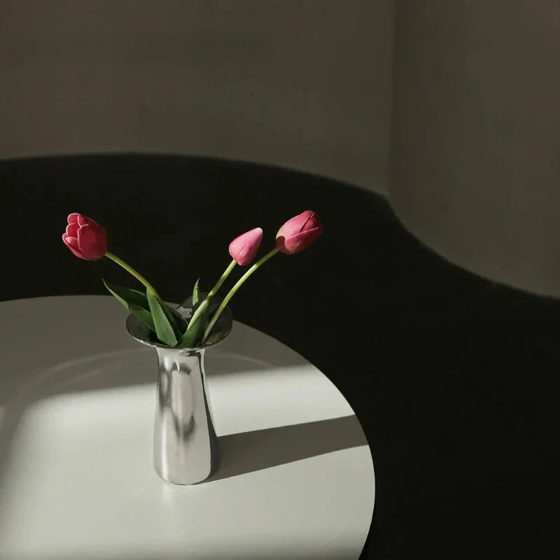 Contemporary Geometric Ceramic Vase for Floral Arrangements