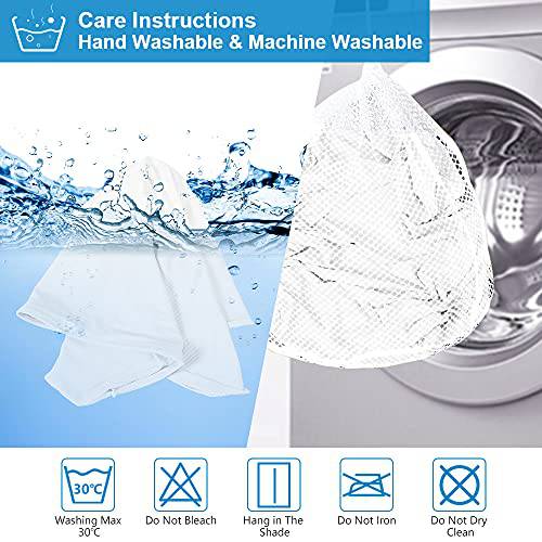 Cooling Pillowcase Set of 2 – Silky White Stripe Design, Q-Max 0.3 Technology