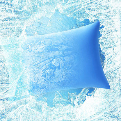 Cooling Blue Pillowcases Set of 2 – Silky Soft Q-Max 0.5