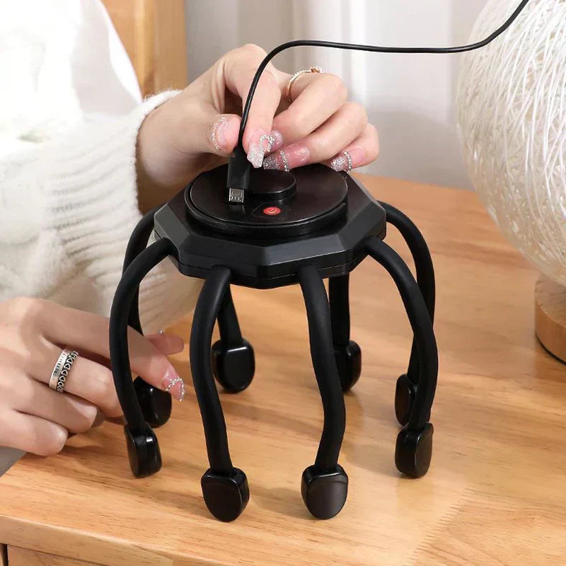 Portable Scalp Massager for Stress Relief and Hair Growth