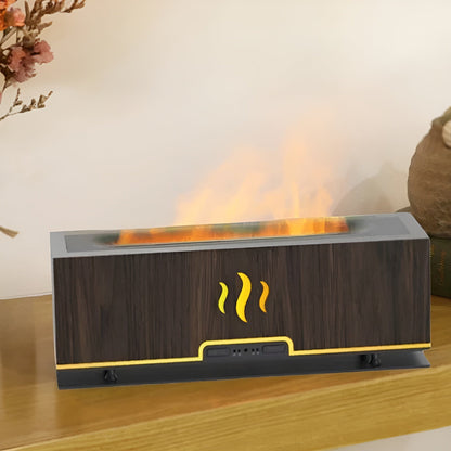 3-in-1 Aroma Humidifier with Flame Light and Atmosphere Mist