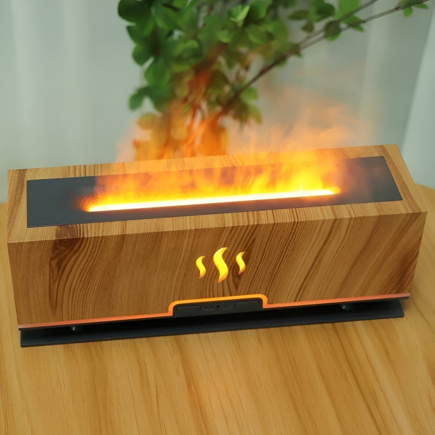 3-in-1 Aroma Humidifier with Flame Light and Atmosphere Mist