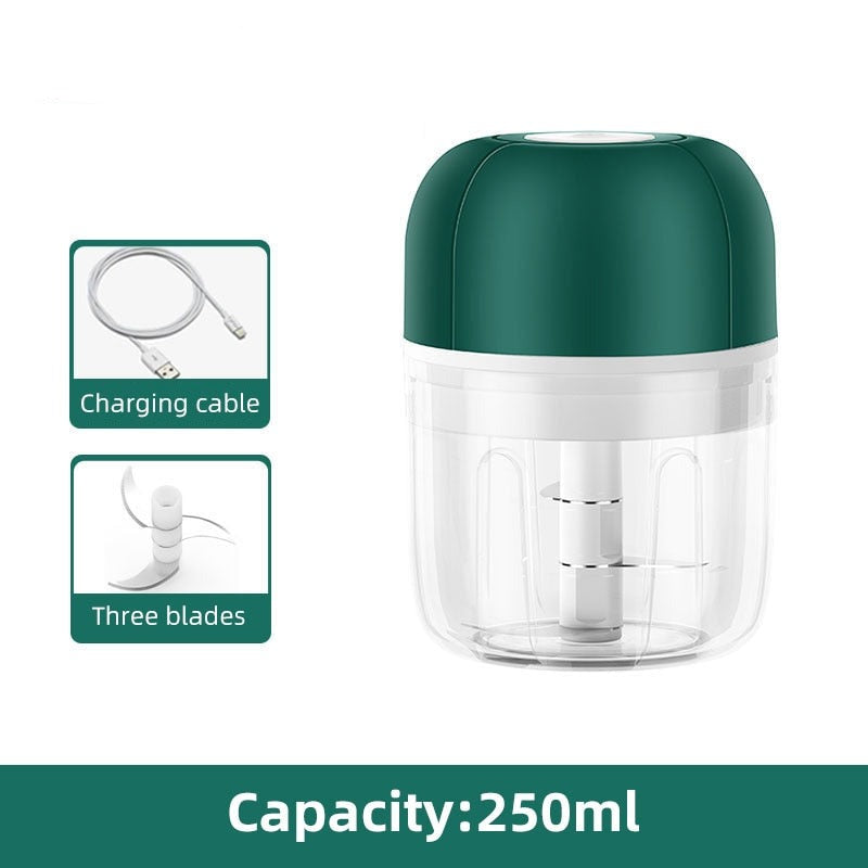 Electric Garlic Press – Compact USB Rechargeable 250ml – ChopEase
