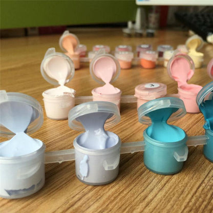 Van-Go Paint-By-Number Kit featuring Elephant Parade Design