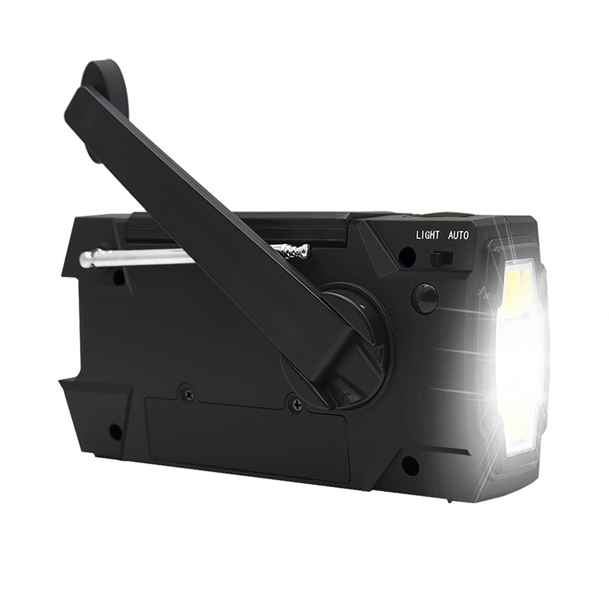 Survival Radio Beacon with Hand Crank and Solar Charger