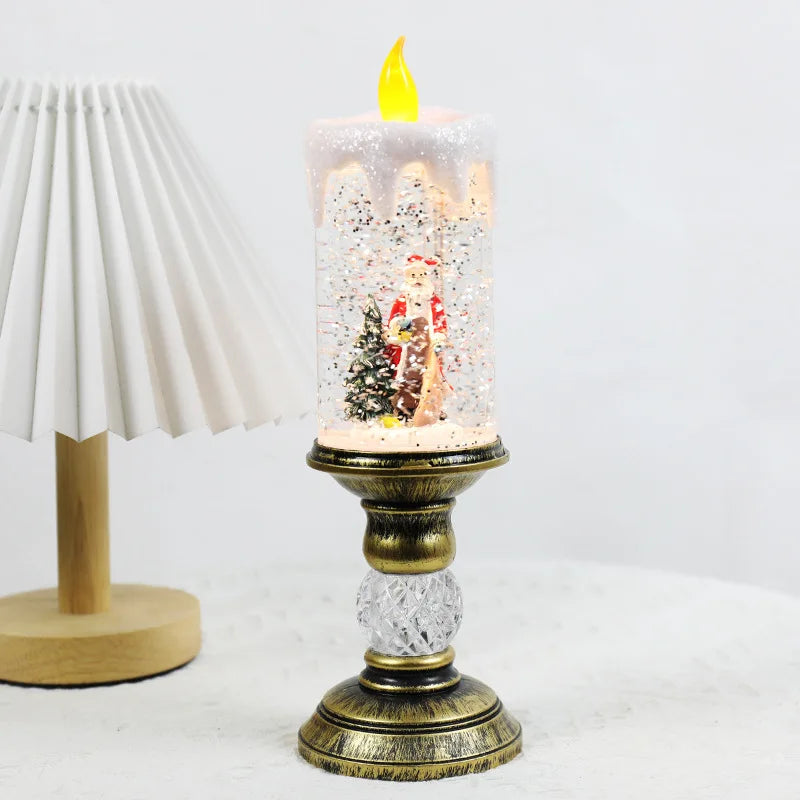 Glittering Christmas Decoration – LED Candle Light for Festivities
