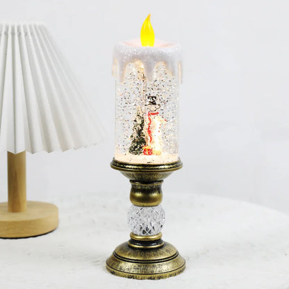 Glittering Christmas Decoration – LED Candle Light for Festivities